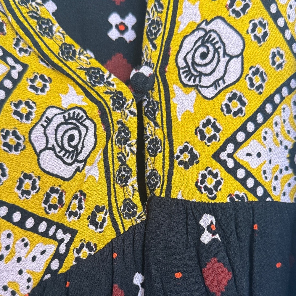 Free People Multicolor Boho Mini Dress - Picture 4 of 6